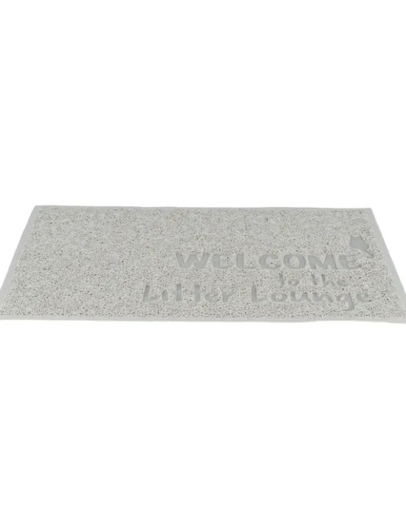 TRIXIE Vorleger für Katzentoiletten Welcome hellgrau 40x60 cm