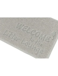 TRIXIE Vorleger für Katzentoiletten Welcome hellgrau 40x60 cm