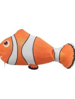 TRIXIE Zappelfisch mit Katzenminze orange 26 cm