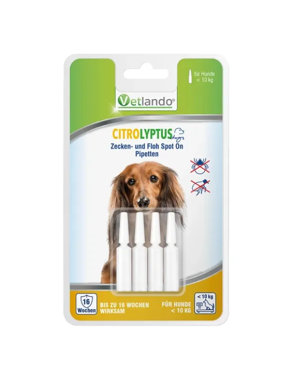 Vetlando Citrolyptus Zecken- und Floh Spot On Pipetten für Hunde S
