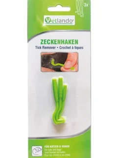 Vetlando Zeckenhaken 3er-Set grün
