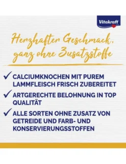 Vitakraft Bonas Calciumknochen Lamm 80g