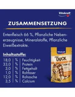 Vitakraft Bonas Calciumknochen Ente 80g