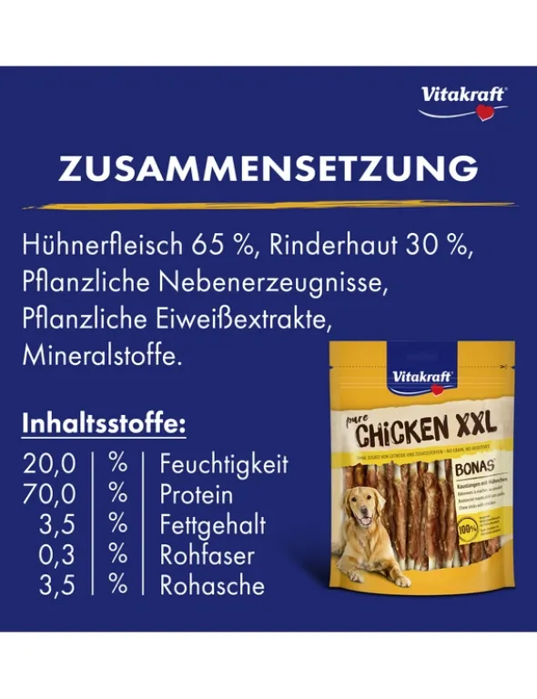 Vitakraft Bonas XXL Rinderhaut & Huhn 200g