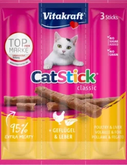 Vitakraft Cat Stick Geflügel + Leber 18g