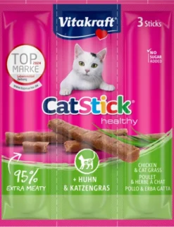 Vitakraft Cat Stick Huhn + Katzengras 18g