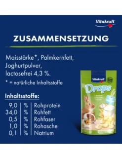 Vitakraft Drops für Nager Joghurt 75g