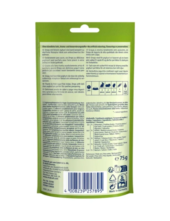 Vitakraft Drops für Nager Joghurt 75g