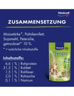 Vitakraft Drops lactosefrei Petersilie 75g