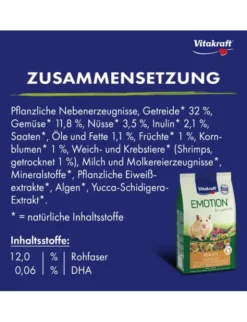 Vitakraft Emotion Beauty Selection All Ages Gemüse & Nüsse 600g