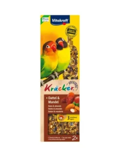 Vitakraft Kräcker 2er für Agaporniden Dattel & Mandel 180g