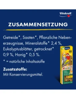Vitakraft Kräcker 2er für Großsittiche Honig & Eukalyptus 180g
