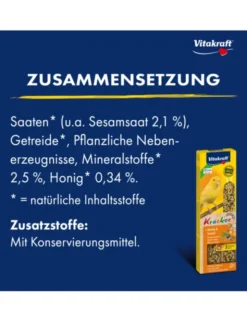 Vitakraft Kräcker 2er für Kanarien Honig & Sesam 60g