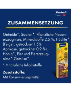 Vitakraft Kräcker 2er für Kanarien Aprikose & Feige 60g