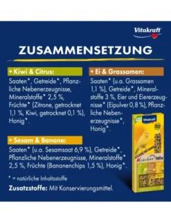 Vitakraft Kräcker 3er für Kanarien Ei, Kiwi & Banane 80g