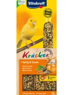 Vitakraft Kräcker 3er für Kanarien Honig & Sesam 90g