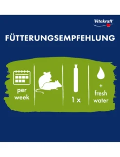 Vitakraft Kräcker 2er für Kleinnager Hirse + Apfel 60g