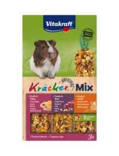 Vitakraft Kräcker 3er für Meerschweinchen Honig Nuss Frucht 168g