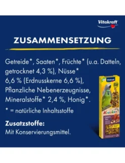 Vitakraft Kräcker 2er für Papageien Dattel & Nuss 180g