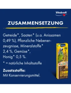 Vitakraft Kräcker 2er für Papageien Honig & Anis 180g