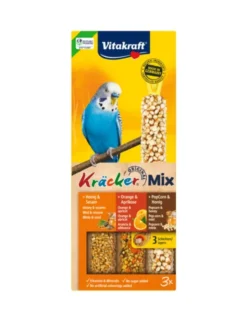 Vitakraft Kräcker 3er für Sittiche Honig, Orange & Popcorn 80g
