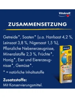 Vitakraft Kräcker 2er für Sittiche Energy Kick 60g