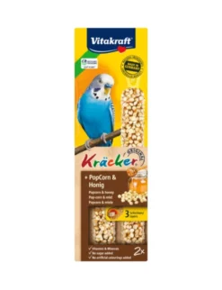 Vitakraft Kräcker 2er für Sittiche Popcorn & Honig 45g