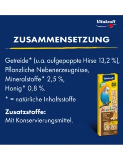Vitakraft Kräcker 2er für Sittiche Popcorn & Honig 45g