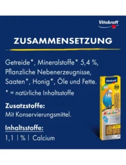 Vitakraft Kräcker 2er für Sittiche Calci-Fit 60g