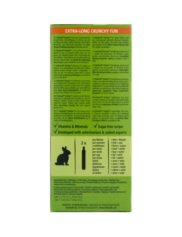 Vitakraft Kräcker 2er für Zwergkaninchen Honig & Dinkel 112g