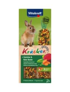 Vitakraft Kräcker 2er für Zwergkaninchen Gemüse & Rote Beete 112g