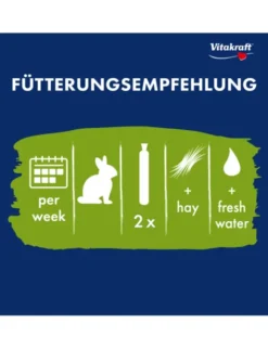 Vitakraft Kräcker 3er für Zwergkaninchen Waldbeere, Honig & Popcorn 160g