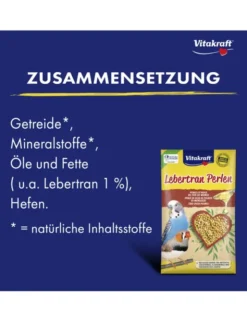 Vitakraft Lebertran Perlen Hirse 20g