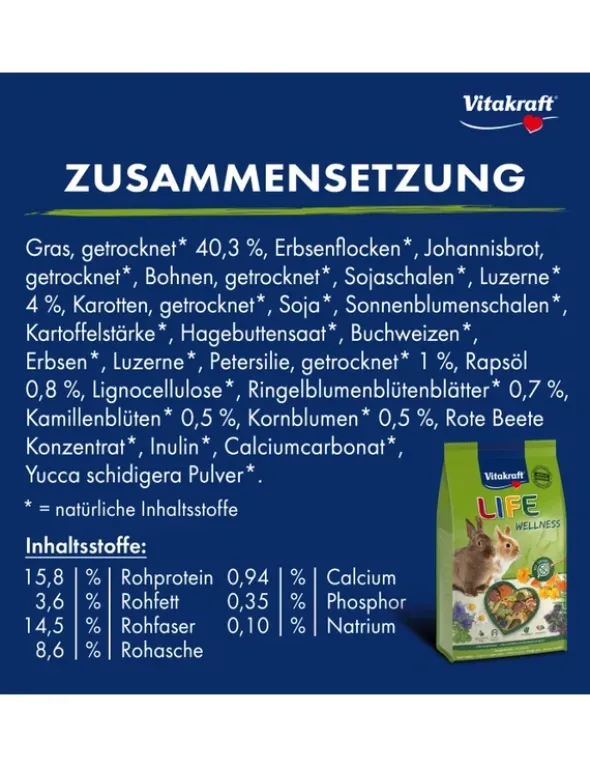 Vitakraft Life Wellness für Zwergkaninchen 600g