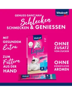 Vitakraft Liquid Snack Lachs + Omega-3 90g