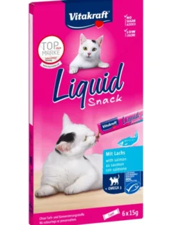 Vitakraft Liquid Snack Lachs + Omega-3 90g