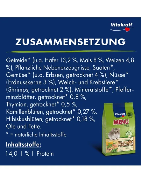 Vitakraft Menü Vital für Zwerghamster 400g