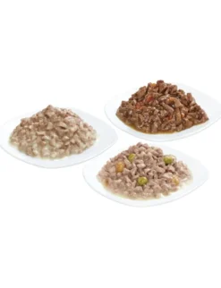 Vitakraft Poésie Création in Sauce Multipack 2 x mit Huhn & Gartengemüse, 2 x mit Rind & Karotte, 2 x mit Pute in Käsesauce 510g