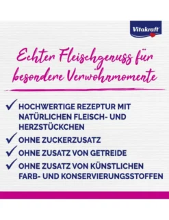 Vitakraft Poésie Délice Farm Selection in Sauce 4 x mit herzhaftem Rindfleisch, 4 x mit wertvollem Herz 680g