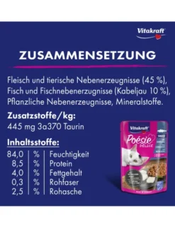 Vitakraft Poésie Délice in Sauce Kablejau 85g
