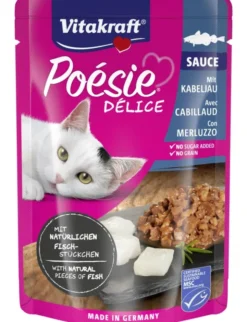 Vitakraft Poésie Délice in Sauce Kablejau 85g