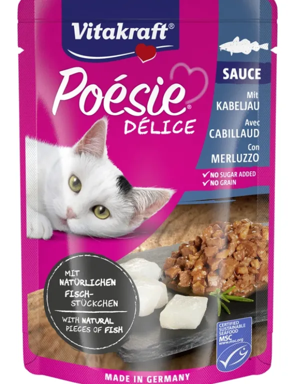 Vitakraft Poésie Délice in Sauce Kablejau 85g