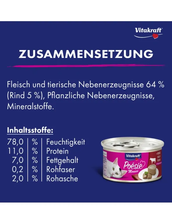 Vitakraft Poésie Mousse Rind & Karotte 85g