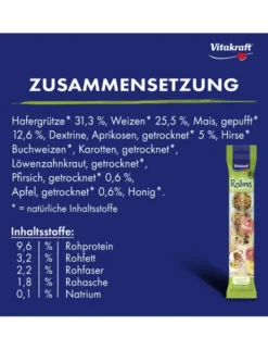 Vitakraft Rollinis für Nager Früchte 40g