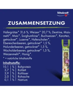 Vitakraft Rollinis für Nager Waldbeeren 40g