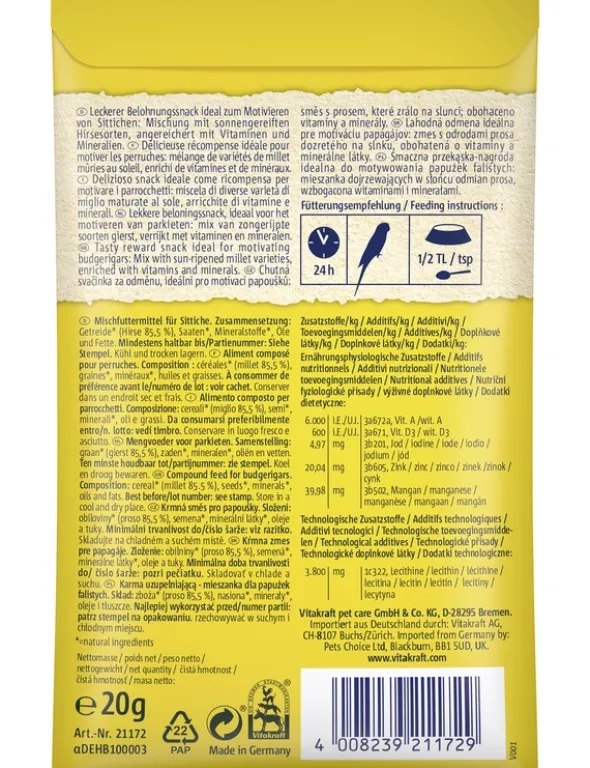 Vitakraft Sprech Perlen Hirse & Saaten 20g