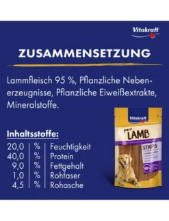 Vitakraft Strips Lamm 80g