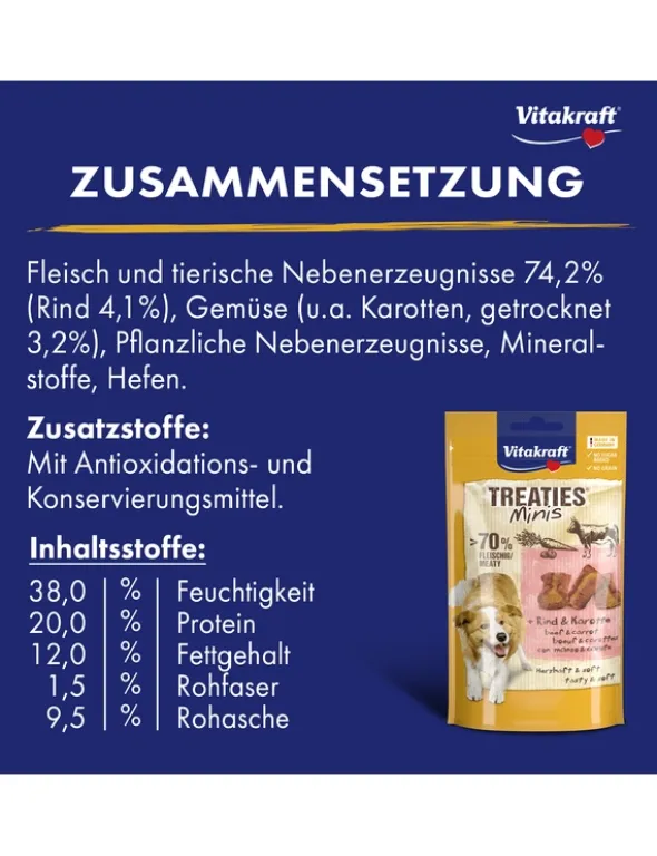 Vitakraft Treaties Minis Rind & Karotte 48g