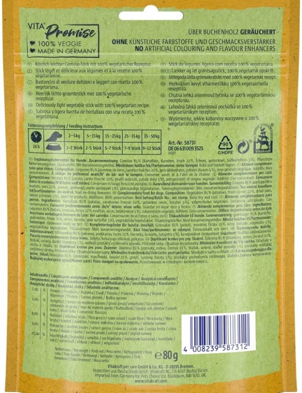 Vitakraft Vita Veggies Sticks Süßkartoffel & Karotte 80g