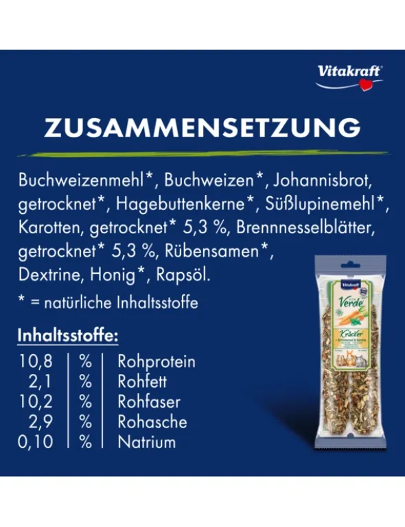 Vitakraft Vita Verde Kräcker Brennnessel und Karotte 100g